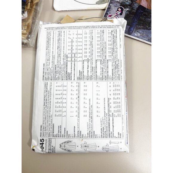 Costume Sewing Pattern (Lot Of 5-used/complete) Capes,Tunic,Boots,Dresses Etc - Picture 3 of 10